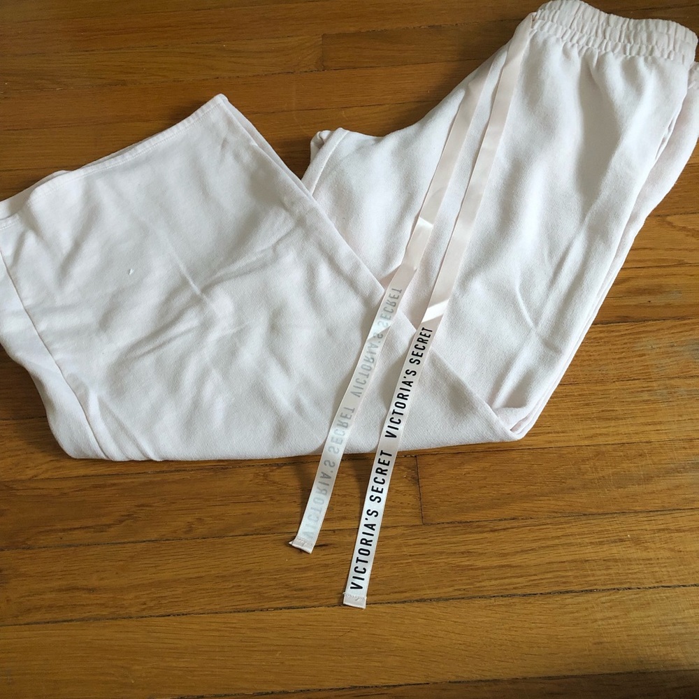 Victorias Secret pastel pink wide leg sweatpants